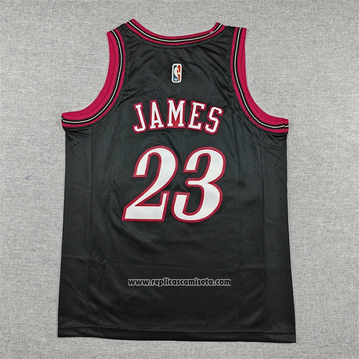 Camiseta Nino Philadelphia 76ers Lebron James NO 23 Classia 2025-26 Negro